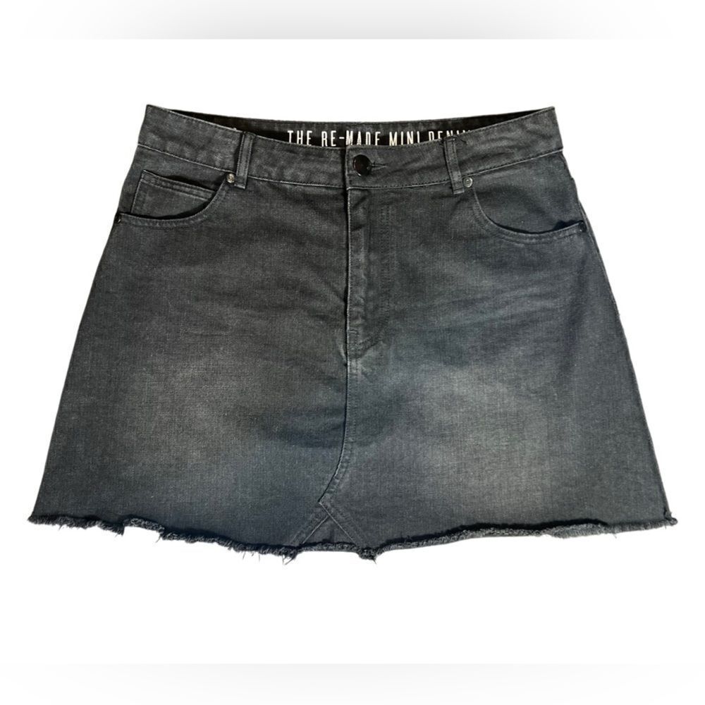 Cotton On denim jean mini skirt black size 10